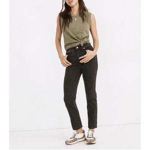 Madewell The Curvy Perfect Vintage Jean in Black Lunar Wash Size 26